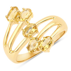 Anello in argento con Citrino