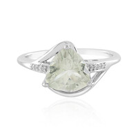 Anello in argento con Ametista Verde