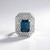 Ciondolo in argento con Topazio Blu Londra (MONOSONO COLLECTION)