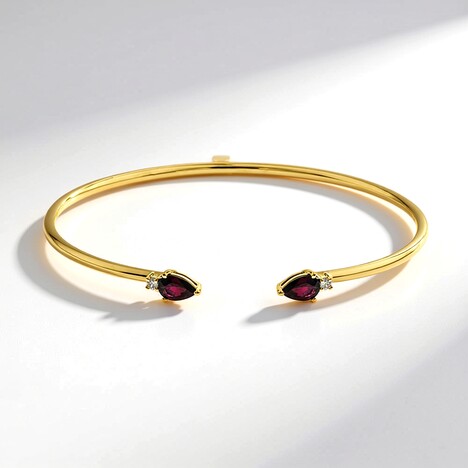 Bracciale in oro con Rubino Mozambico AAA