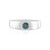 Blauer I2 Diamant-Silberring