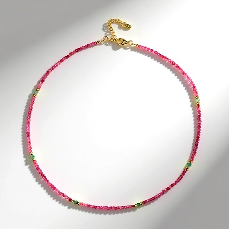 Collana in argento con Tormalina Rosa