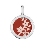 Ciondolo in argento con Ambra Baltica color Ciliegia (dagen)