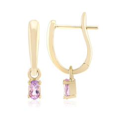 Purpurfarbener Skapolith-Goldohrringe