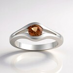 Anello in argento con Topazio Tepetate