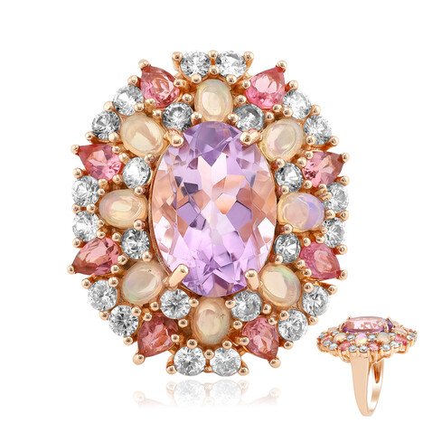 Bolivianischer Amethyst-Silberring