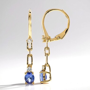 Orecchini in oro con Tanzanite AAA (CIRARI)
