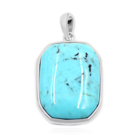 Pendentif en argent et Turquoise de Kingman (Anne Bever)