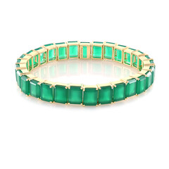 Bracciale in argento con Onice Verde