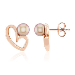 Purple Ming Pearl Silver Earrings (TPC)