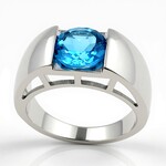 Anello in argento con Topazio Marambaia