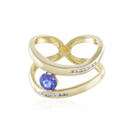 AAA-Tansanit-Goldring (de Melo Gold)
