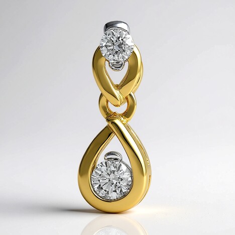 Ciondolo in oro con Diamante SI1 (G) (Annette)