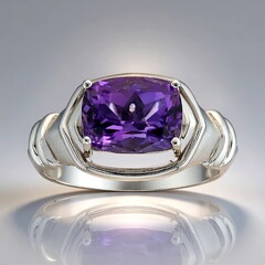Anello in argento con Ametista (Remy Rotenier)