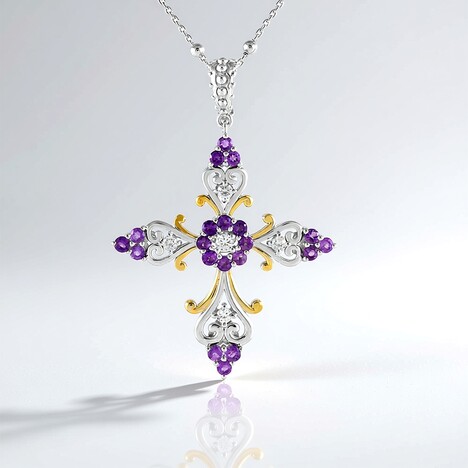 Collier en argent et Zircon (Dallas Prince Designs)