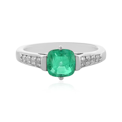 Anillo en plata con Esmeralda de Colombia