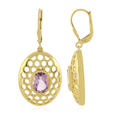 Orecchini in argento con Ametista Rose de France (MONOSONO COLLECTION)