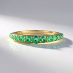 Anello in oro con Smeraldo Russo