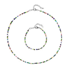 Russian Diopside Silver Set