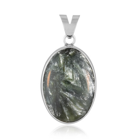 Seraphinite Silver Pendant