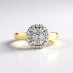 Anello in oro con Diamante SI2 (H) (de Melo Gold)