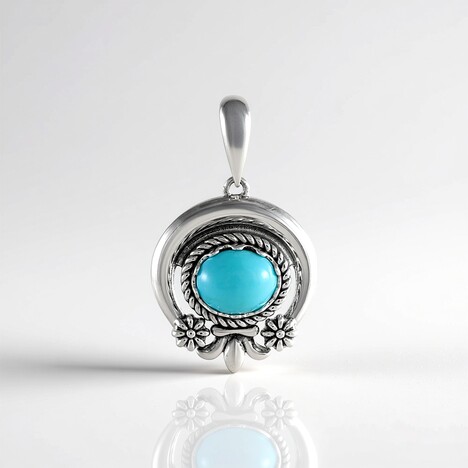 Ciondolo in argento con Turchese (Desert Chic)