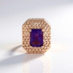 Ciondolo in argento con Ametista (MONOSONO COLLECTION)