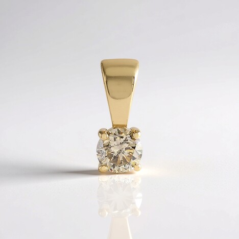 Pendentif en or et Diamant chocolat I2 (SUHANA)