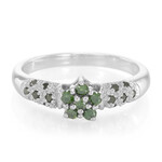 Fancy-Diamant-Silberring