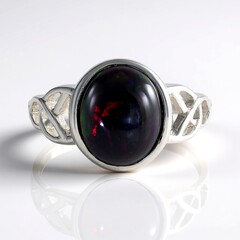 Anello in argento con Opale Mezezo