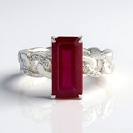 Anello in argento con Rubino del Madagascar (de Melo Essence)