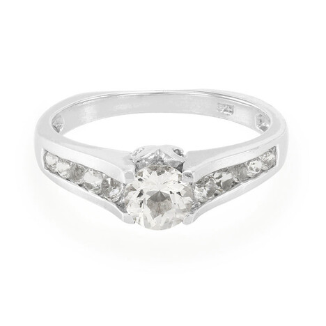 Bague en argent et Béryl de l'Himalaya