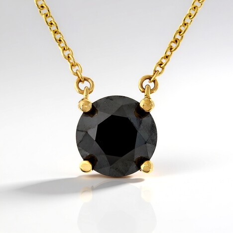 Collier en or et Diamant noir (de Melo)