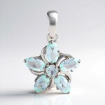 Ciondolo in argento con Ambligonite