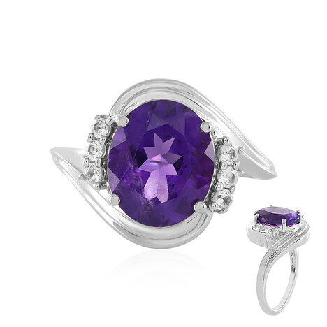Sibirischer Amethyst-Silberring