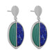 Malachite Silver Earrings