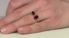 Zilveren ring met een Mozambique granaat