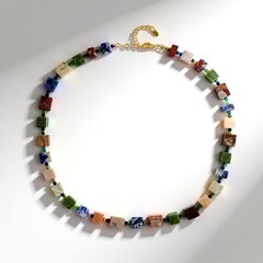 Collana in argento con Diaspro Outback