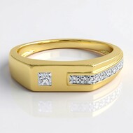 Anello in oro con Diamante SI1 (G) (Annette)