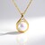 Collana in argento con Pietra di Luna Bianca (KM by Juwelo)