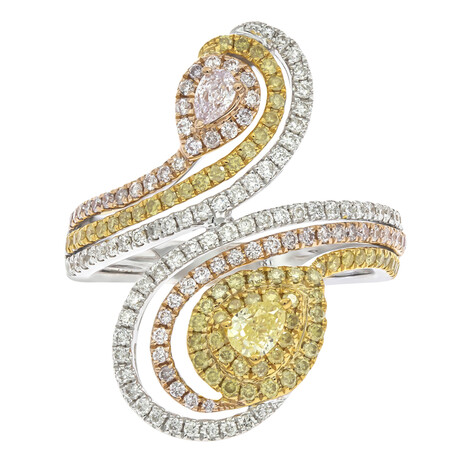 Anello in oro con Diamante Rosa I1 (CIRARI)