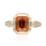 Gouden ring met een sfaleriet (CIRARI)