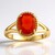 Anello in oro con Opale di Fuoco Messicano AAA