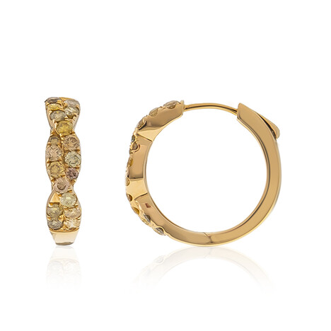 Orecchini in oro con Diamante Fancy SI2 (CIRARI)