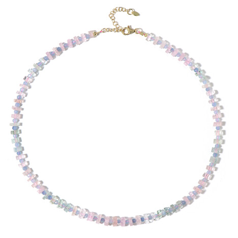 Zilveren halsketting met berillen (Riya)