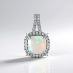 Ciondolo in argento con Opale di Welo