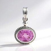 Ciondolo in argento con Kunzite (Pallanova)