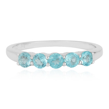 Anello in argento con Apatite Blu