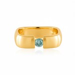 Himmelblauer I2 Brillant-Silberring (de Melo Essence)