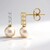 Boucles d'oreilles en argent et Perle d'Akoya (TPC)